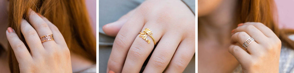 Women Personalized Rings - Ornaments Co