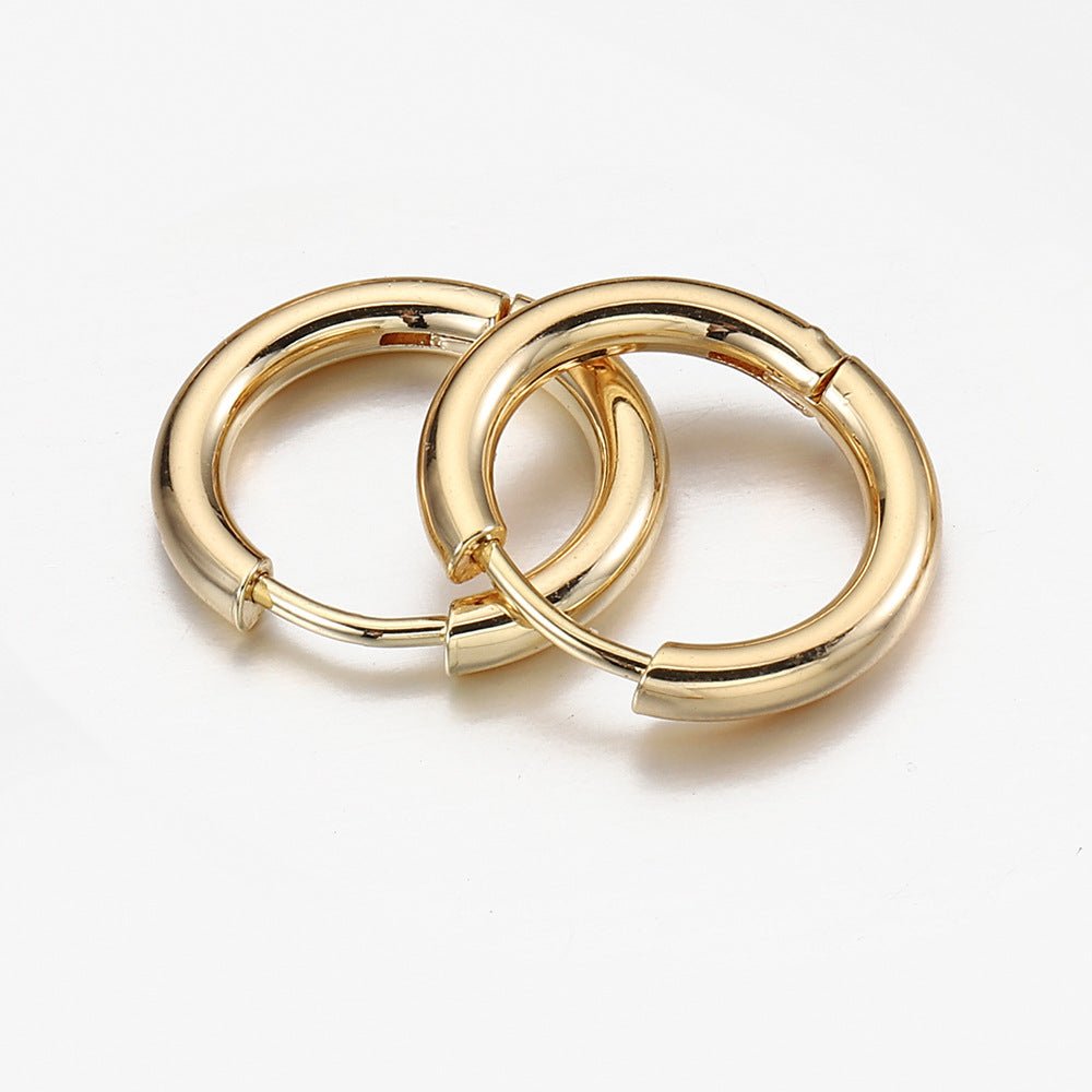 18K Gold Plated Stackable Hoop Earrings - Earrings - Ornaments Co - Ornaments Co - Small - 20mm - 