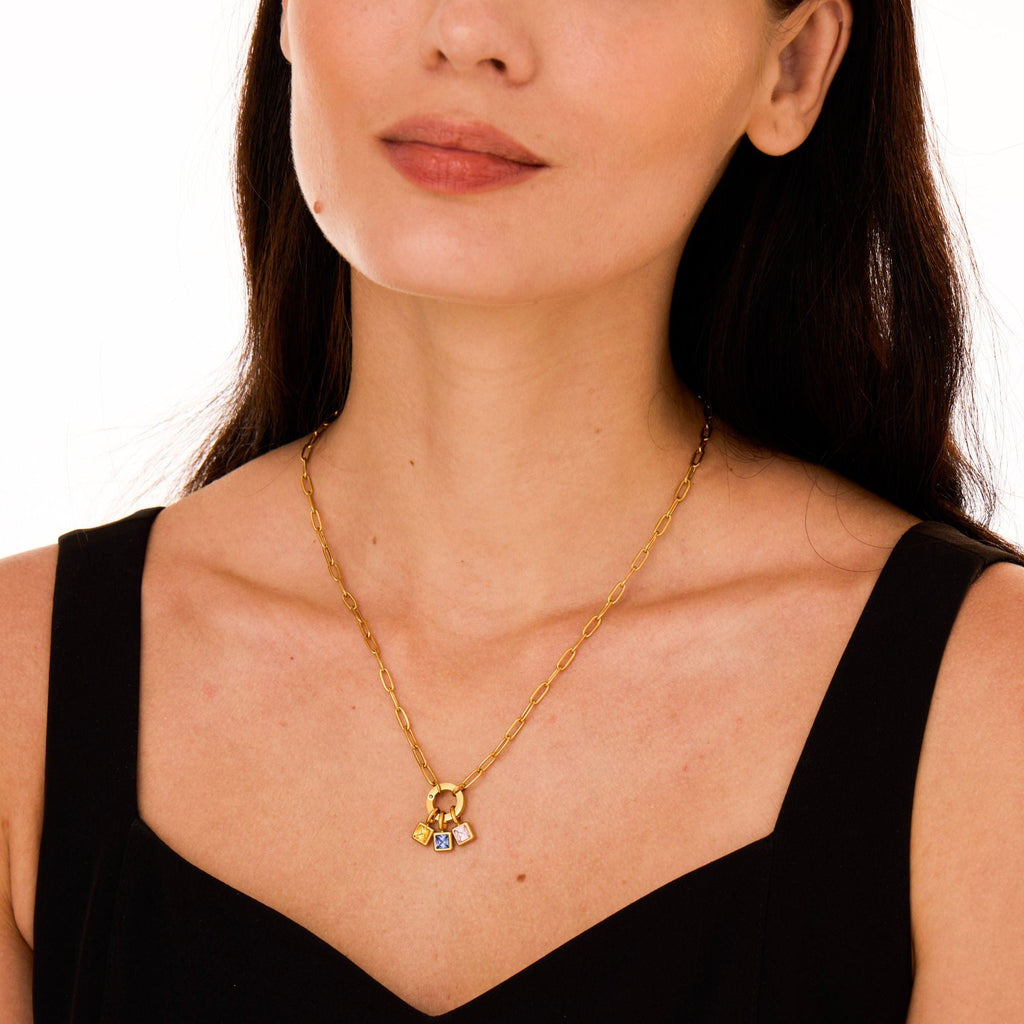 Birth Gem Custom Charm Necklace - Ornaments Co - 1