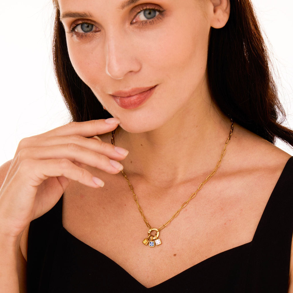 Birth Gem Custom Charm Necklace - Ornaments Co - 1