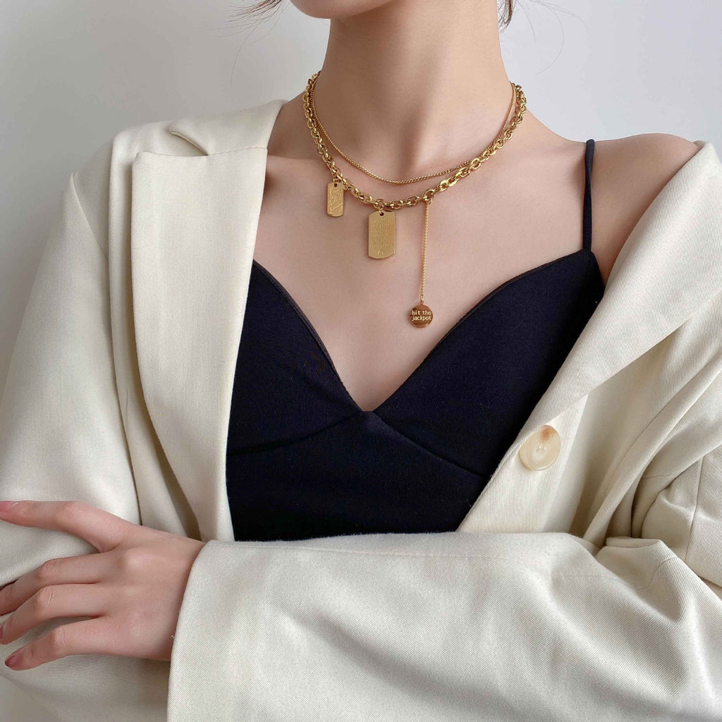 Inspiration Layered Chain Necklace - Necklaces - Ornaments Co - Ornaments Co - 18K Gold Plated - 