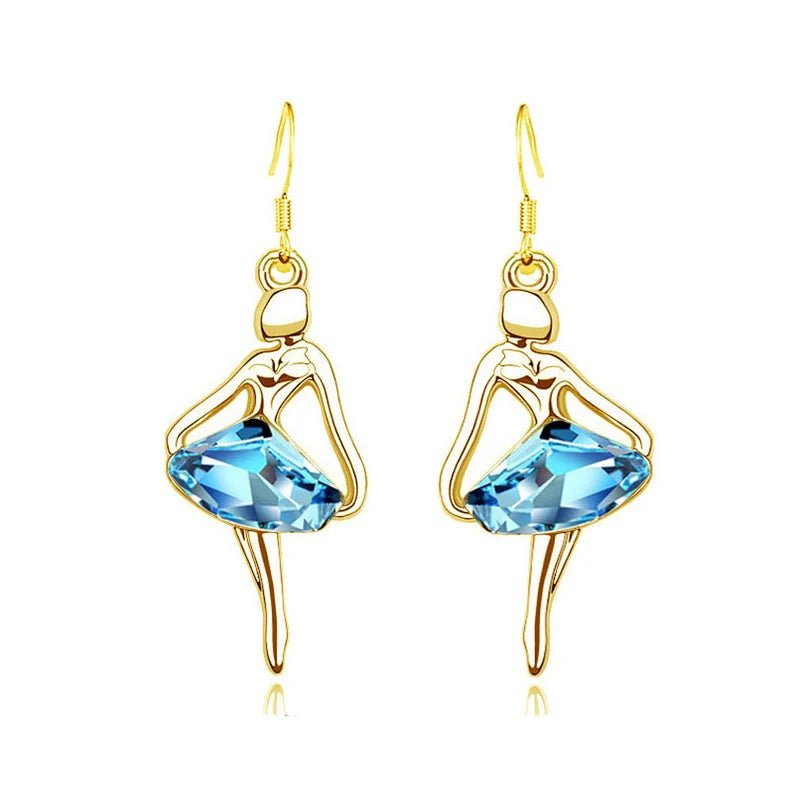 Ladies Gold Water Drop Earrings - Earrings - Ornaments Co - Ornaments Co - Gold - 