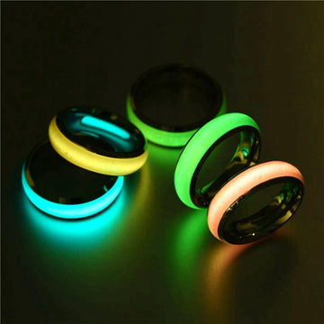 Luminous Titanium Steel Ring For Men and Women - Rings - Ornaments Co - Ornaments Co - Green - Size 6 - 